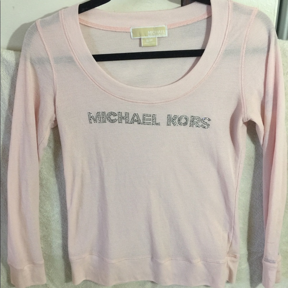 Michael Kors Rhinestone Long Sleeve